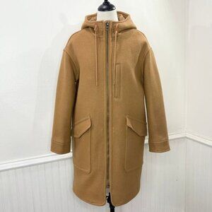 Madewell Size XS Lynnford Coat Wool Cashmere Blend Insuluxe Fabric Classic Camel